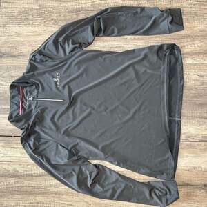 Cavallo Equestrian Sports Quarter Zip Pullover Black Size 14 I3